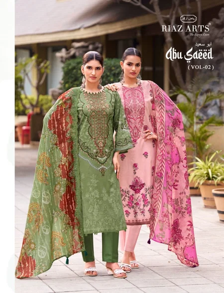 Abu Saeed Vol 2 By Riaz Arts Cambric Cotton Dress Material Collections